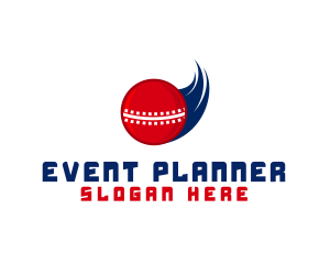 Player - Fast Cricket Ball logo design