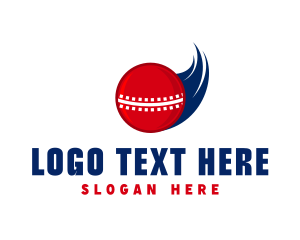 Cricket - Fast Cricket Ball logo design
