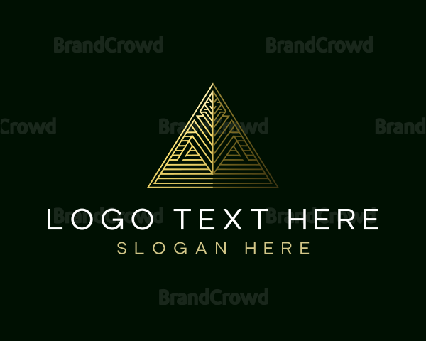 Egypt Triangle Pyramid Logo