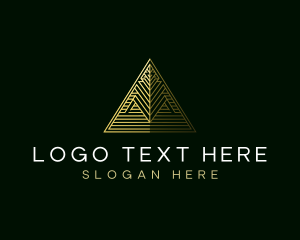 Investment - Egypt Triangle Pyramid logo design