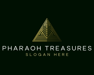 Egypt Triangle Pyramid logo design