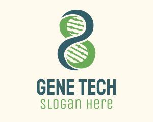 Gene - DNA Sequence Science logo design