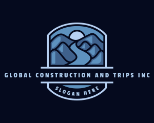 Travel - Outdoor Mountain Road Trip logo design