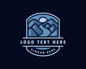 Explore - Outdoor Mountain Road Trip logo design