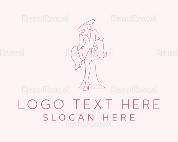 Sexy Woman Clothing Logo