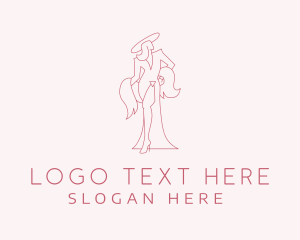 Tailoring - Sexy Woman Clothing logo design