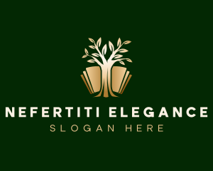 Elegant Tree Book logo design