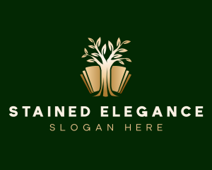 Elegant Tree Book logo design