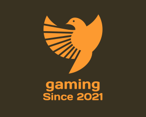 Passerine - Bird Sunrays Wings logo design