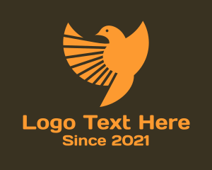 Dove - Bird Sunrays Wings logo design