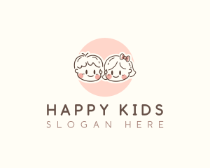 Kids Preschool Childcare logo design