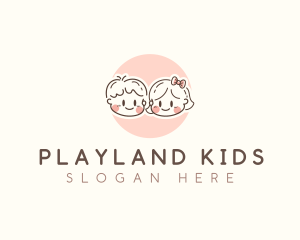 Kids Preschool Childcare logo design