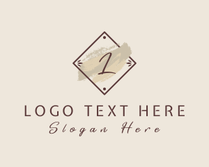Brown - Beauty Watercolor Boutique logo design