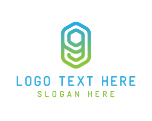 Letter Hg - Gradient Letter G logo design