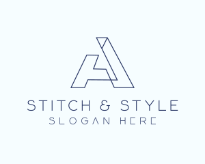 Tech Outline Letter A logo design