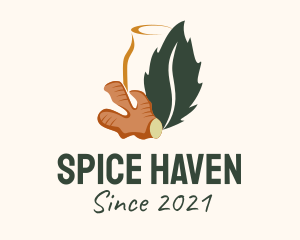 Spices - Ginger Tea Spice logo design