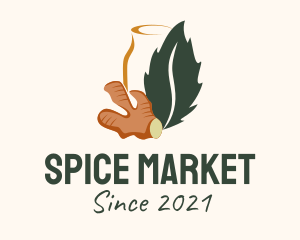 Ginger Tea Spice  logo design