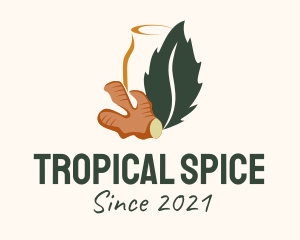 Ginger Tea Spice  logo design