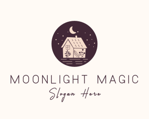 Midnight - Flower Garden Cabin logo design