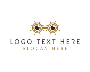 Ship Wheel Eyeglasses Logo