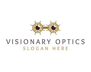 Eyewear - Ship Wheel Eyeglasses logo design