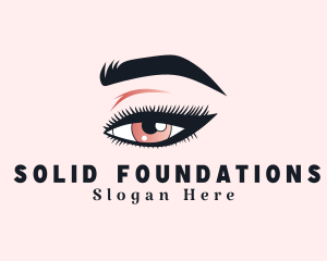 Beautiful Woman Eyelash Logo