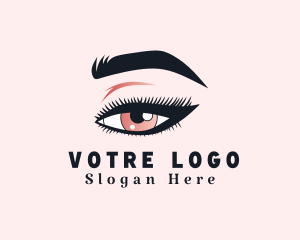 Beautiful Woman Eyelash Logo