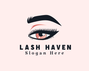 Beautiful Woman Eyelash logo design