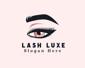 Beautiful Woman Eyelash logo design