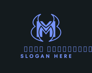 Online - Video Game Letter M logo design