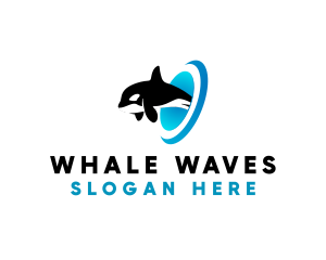 Marine Orca Whale logo design