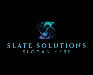 Cyber  Software App Letter S logo design