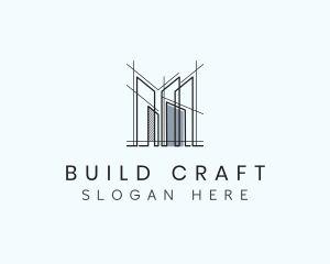 Building Construction Scaffolding logo design