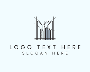 Building Construction Scaffolding Logo