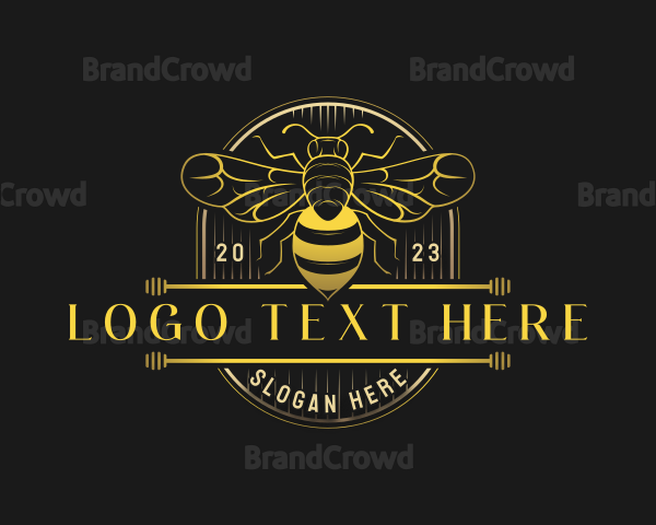 Organic Honey Bee Logo