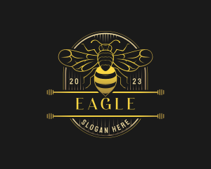 Organic Honey Bee Logo