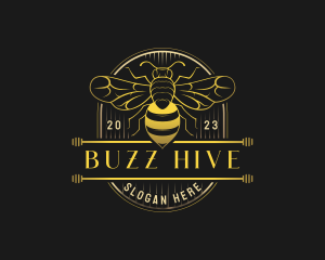 Organic Honey Bee logo design