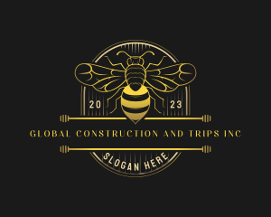 Farmer - Organic Honey Bee logo design