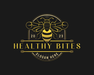 Organic Honey Bee logo design