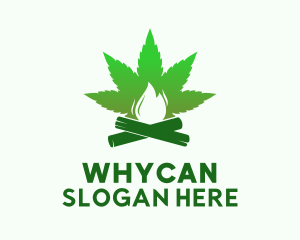 Herbal Marijuana Campfire  Logo