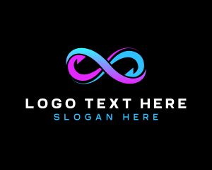 Enterprise - Infinity Arrow Loop logo design