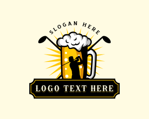 Liquor - Beer Golf Brewery logo design