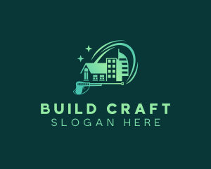 House Building Pressure Washing  logo design