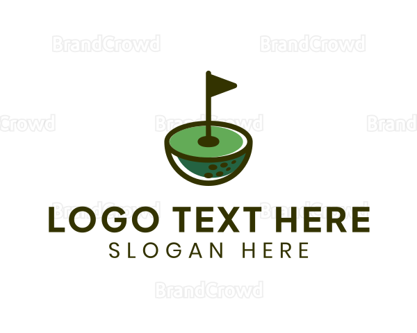 Golf Ball Championship Sports Logo