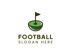 Golf Ball Championship Sports Logo