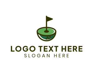 Golf Ball Championship Sports Logo