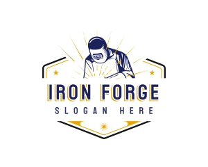 Craftsmanship Welder Engraving logo design