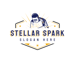 Craftsmanship Welder Engraving logo design