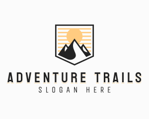 Adventure Mountain Climbing logo design