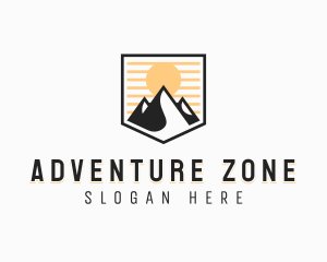 Adventure Mountain Climbing logo design